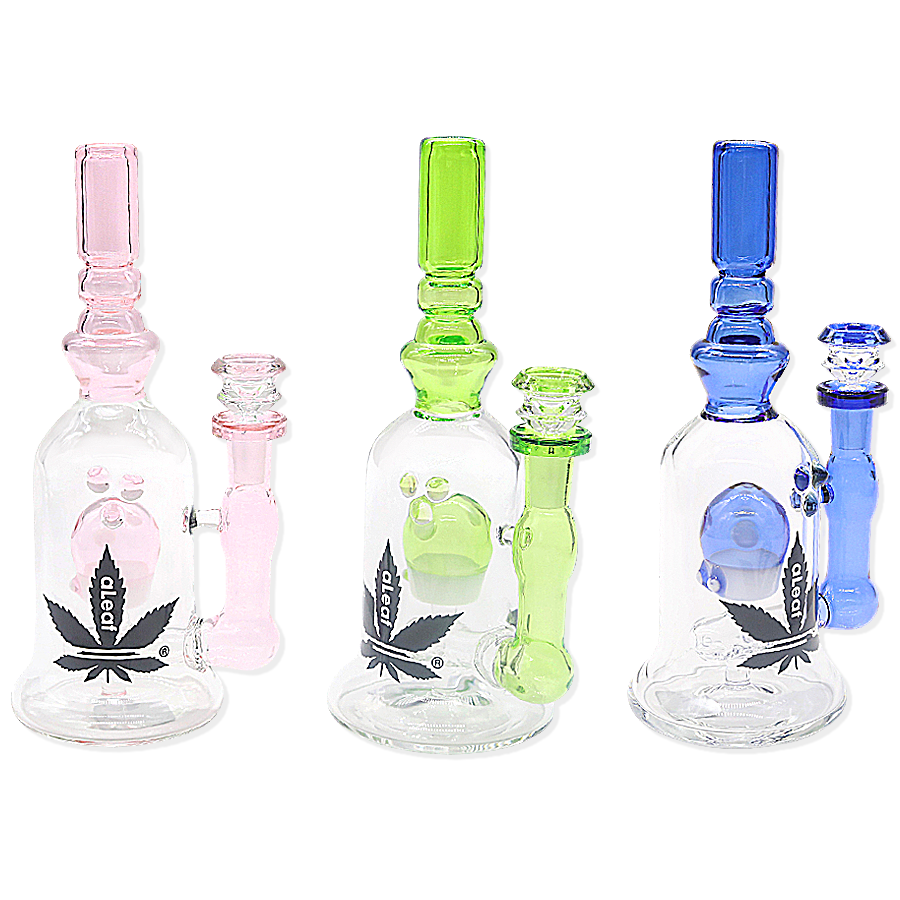 Aleaf Balloon With 3 Dot Perc Bell Shaped Waterpipe (AL2121) | 9 inches | Assorted Colors product image